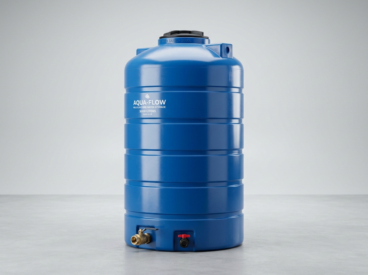 5 Ton Dikey Polietilen Su Deposu